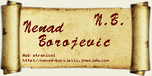 Nenad Borojević vizit kartica